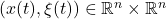 (x(t),\xi(t)) \in \mathbb{R}^n \times \mathbb{R}^n