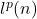 l^p(n)