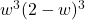 w^3(2-w)^3