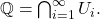 \mathbb{Q}=\bigcap_{i=1}^\infty U_i.