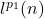 l^{p_1}(n)
